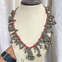 Antique filigree Yemenite Bedouin Yemeni Necklace yaman Silver Labbe Choker - £193.61 GBP