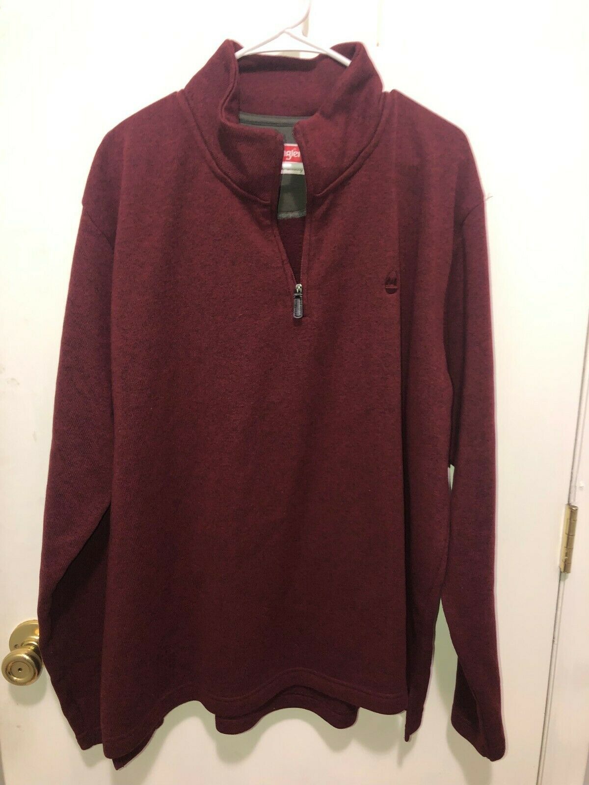 Wrangler 1/4 Zip Pullover Fleece Feel Sweater Men's XL Long Sleeve - $9.89