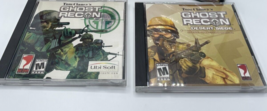 Tom Clancy&#39;s Ghost Recon &amp; Desert Siege Windows PC Game Lot of 2 Rainbow Six - £4.45 GBP