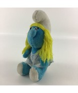 Peyo The Smurfs Smurfette 8&quot; Plush Stuffed Animal Toy Blue Girl Vintage ... - £11.72 GBP