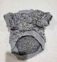 Classic Gray Pet Dog XS Puppy Dog Warm Soft Fleece Coat Shirt Sweater image 4