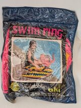 Vintage 1970 Elephant Swim Ring Inflatable Boat Pool Toy Floatie 21 x 18... - $38.44