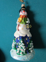 Christopher Radko Ornament Petit Snow Man Bell , Retired Orig - $105.92