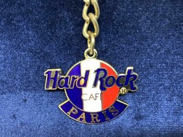 Vintage Promo Keyring Hard Rock Café Keychain Paris ~ France Ancien Porte-Clés - £10.69 GBP