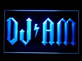 DJ AM Illuminated Led Neon Sign Hang Signs Walls Home Decor Crafts - £20.59 GBP+