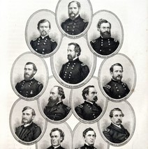 Defenders Of The Union Civil War Engraving 1866 Victorian Military Art DWY7 - $99.99