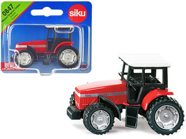 Massey Ferguson 9240 Tractor Red w White Top Diecast Model Siku - $16.20