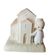 Precious Moments There&#39;s A Christian Welcome Here VTG 1989 Fast SHIPPING 523011 - £14.35 GBP
