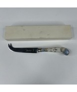 William Adams 8&quot; Cheese Knife Blue Floral Floraine Porcelain Handle Shef... - $10.00