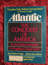 ATLANTIC magazine March 1980 David Ely Isaac Bashevis Singer Archibald Macleish - £9.19 GBP