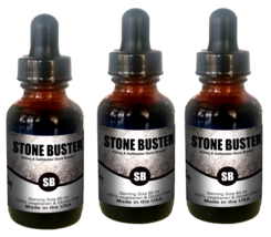 Stone Buster-Kidney/Gallbladder Pain Renal Calculi Glass Bottle (1 bottl... - $44.50