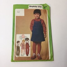 Simplicity 9722 Size 5 Childs' Overalls in 2 Lengths Jumper - $12.86