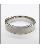 Stainless Steel Stamped High Polished Edge Ring 6mm - $25.28 CAD