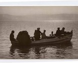 Lake of Galilee Fisherman Real Photo Postcard Jerusalem Palestine 1930&#39;s - £15.08 GBP
