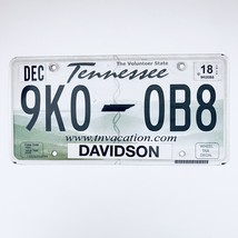 2018 United States Tennessee Davidson County Passenger License Plate 9K0 0B8 - £13.23 GBP