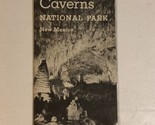 Carlsbad Caverns National Park Brochure Vintage New Mexico BR14 - $10.88