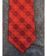 BARBARA BLANK NEW YORK HANDMADE Men&#39;s Silk Tie Necktie Checks Red And Bl... - $220.78 MXN