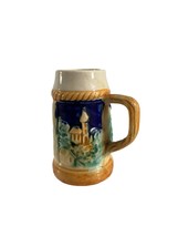 Vintage Miniature Beer Stein 3&quot; Made in Japan Ceramic Blue Green Collect... - £9.47 GBP