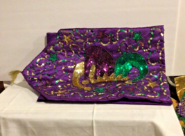 Mardi Gras Purple PGG Jester Hat Table Runner - £39.95 GBP