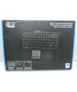 Adesso AKB-410UB SlimTouch  Wired Mini Touchpad Keyboard Black USB New/S... - $47.49