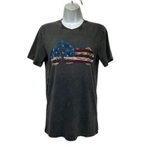 Lucky Brand Originals American Flag Motorcycle T-Shirt Mens Size S - £15.58 GBP