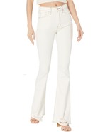 Hudson Jeans Holly High Rise Flare in Soft Ecru ( 24 ) - $1,867.65 MXN