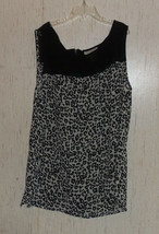 New Womens Loft Petites SEMI-SHEER Leopard Print Dressy Tank Top Size Lp - $23.33