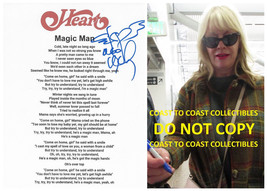 Nancy Wilson Signed Heart Magic Man Lyrics Sheet Proof COA Autographed - £158.26 GBP