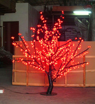 5ft Red Waterproof LED Cherry Blossom Christmas Tree Night Light Wedding... - £226.60 GBP