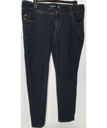 Lane Bryant Size 20 Average Dark Blue Denim Skinny Jeans - $30.00
