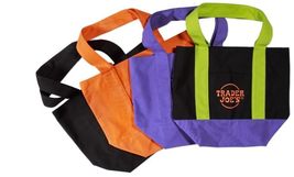 Trader Joe&#39;s Halloween Canvas Tote Bag Choice: Black, Orange, Purple, Mu... - €15,51 EUR+