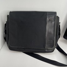 TUMI Spirit of Imagination Black Nylon &amp; Leather  Messenger Bag  #23671D - $49.49