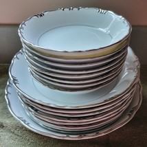 1940s Gold China Baronet Platinum Trim Dinner Bowls VTG - £6.79 GBP+