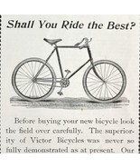 Victor Bicycles 1894 Advertisement Victorian Overman Wheel Co Bikes ADBN1qq - £19.65 GBP