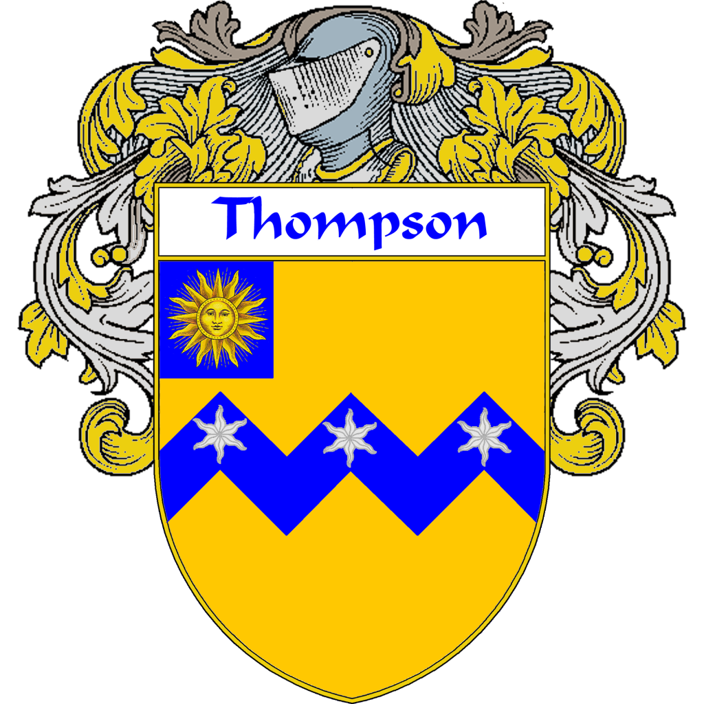Thompson Family Crest / Coat of Arms JPG and PDF - Instant Download - $2.90