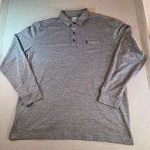 Long Sleeve Golf Shirt Callaway Opti-Dri XL Gray Performance Polo Stretc... - $46.41 CAD