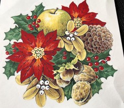M29 - Ceramic Waterslide Decal - 1 Poinsettia Bouquets - 3.5&quot; - $23.79 MXN