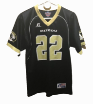 Missouri Tigers #22 NCAA Vintage 90s Youth Black Russell Football Jersey L - £16.11 GBP