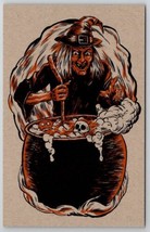 Halloween Matthew Kirscht Witch Oui Chef Cauldron Skull JOL 2023 LE Postcard MK - £37.52 GBP