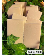 2 BARS - melscential Brand Body Soap-4.5oz bar-Sandalwood-Hand Made-Cold... - £11.67 GBP