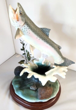 Franz Dutzler &quot;Steelhead Prize&quot; Trout Treasure Sculpture Collection Danb... - £69.85 GBP