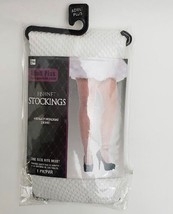 Adult Plus Fishnet Stockings White One Size Fits Most No. 844750 - $19.75