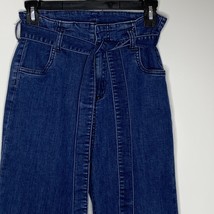 Lulus Jeans High Waisted Dark Wash Denim Women&#39;s Medium Wide Leg LAST CALL - $14.04