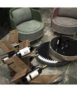 Special, Unique, Composable Wine Rack made of Solid Walnut Wood - €185,91 EUR+