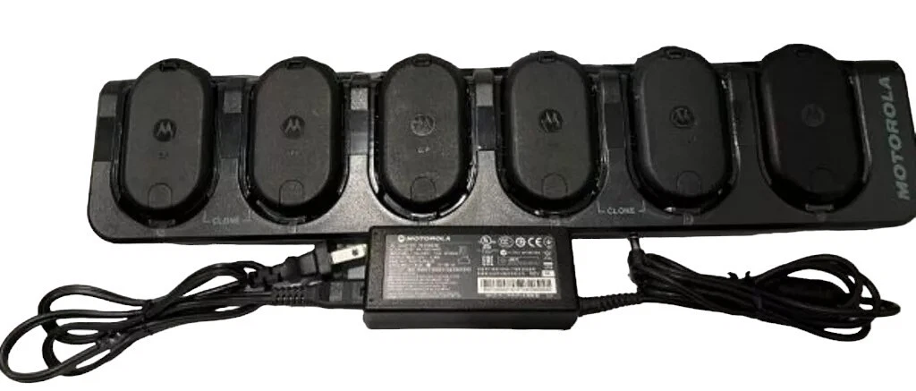 Motorola CLP1010 UHF Two Way Radio 6 Bay Charger w/Adapter - $299.99
