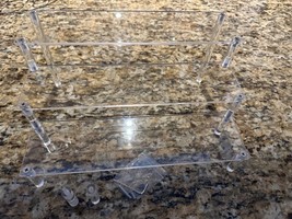 Gonice Clear Acrylic Display Riser 3 Tier Perfume Organizer 11.81 x 8.1 ... - $18.71