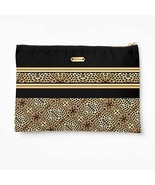 Gold and Black Cosmetic Bag with Animal Print. 12x8 Tablet or iPad Case, Travel  - €26,24 EUR