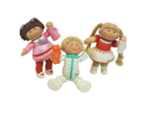3 VINTAGE 1983 BABY CABBAGE PATCH KIDS 2 GIRL 1 BOY POSEABLE PVC TOY W B... - $33.25