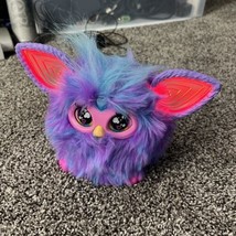 Furby Purple Plush Tie Dye Interactive Toy 2023 Glowing Ears Tested Works - £10.93 GBP