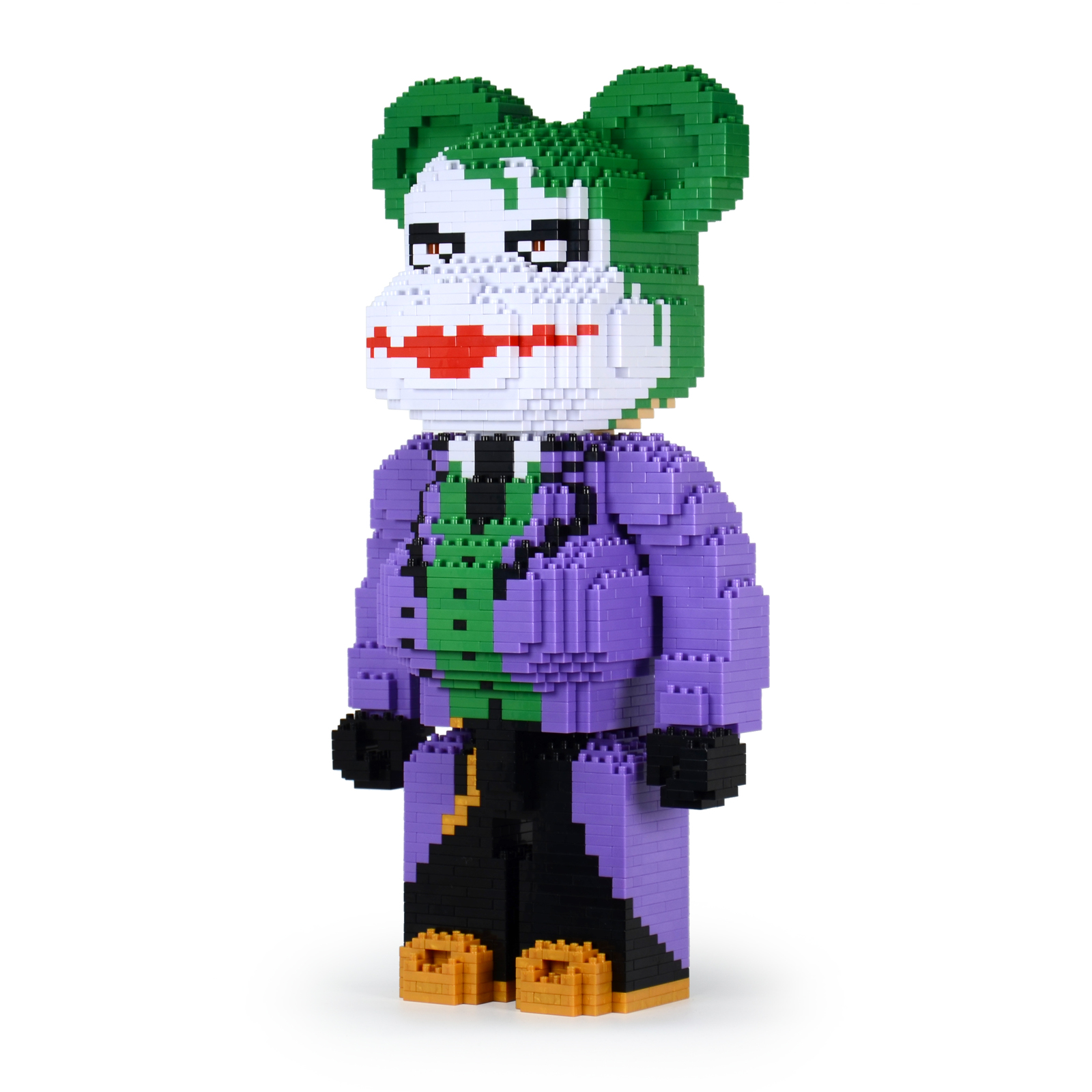 Joker Bearbrick Brick Sculpture (JEKCA Lego Bricks) DIY Kit Item image 2